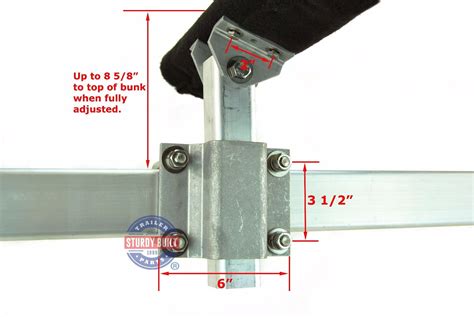 aluminum boat u bracket mounting to hull|aluminum boat trailer bunk.